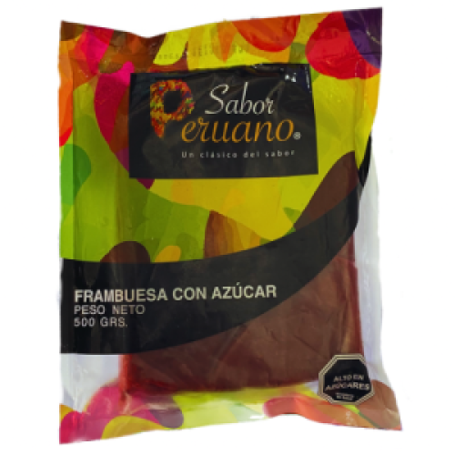 frambuesa con azucar
